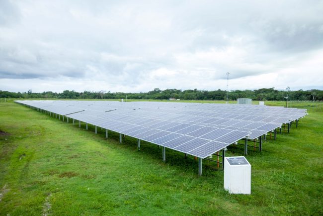 Solar farm at Henderson operated by Solomon Power