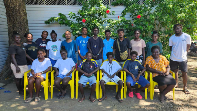Group photo of participants from Malakera and Tophill youths
