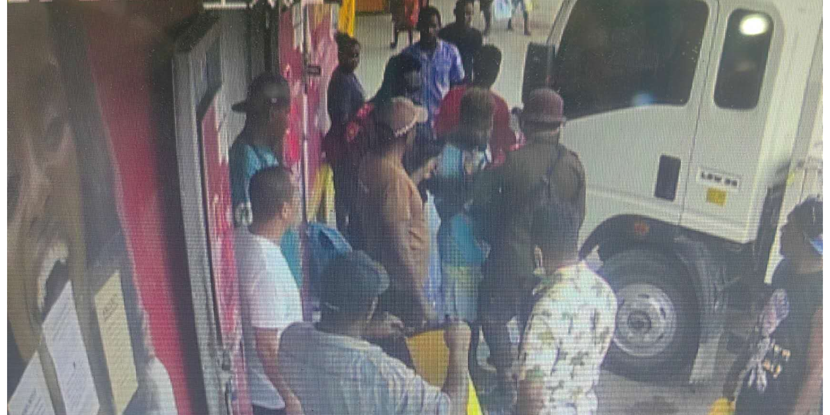 HCC officers outside the shop on Thursday