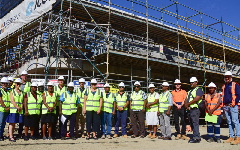 Site visit to prepare for Naha health centre’s opening