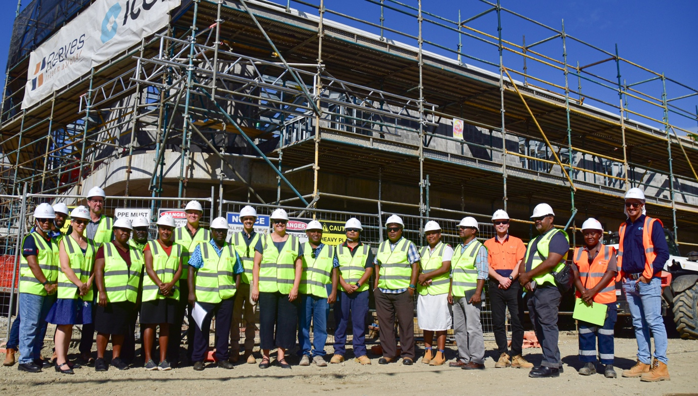 Site visit to prepare for Naha health centre’s opening