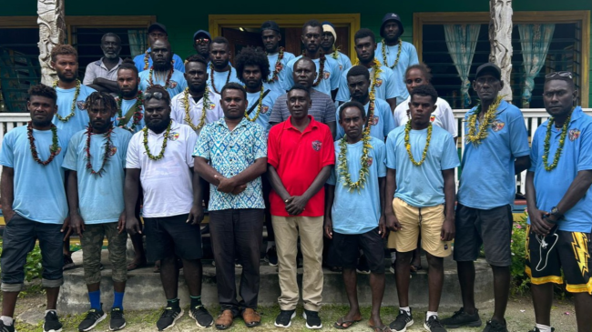 Kuvojo team with Premier Pitakaka, LFA Executive after their arrival