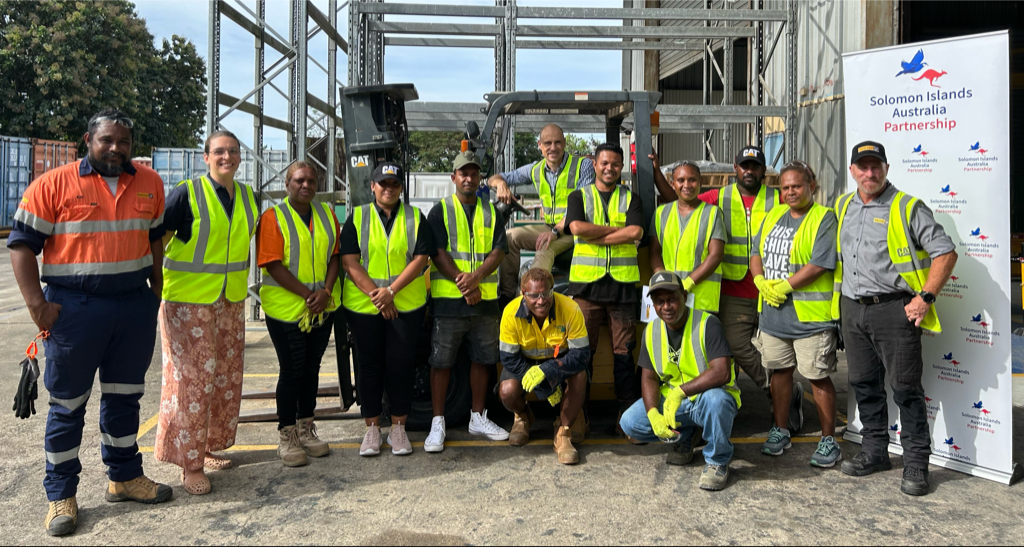 PALM workers end forklift training PALM workers end forklift training