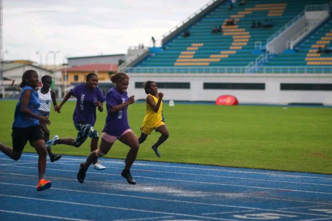 Panatina’s Javelyn blazed to victory in the junior girl’s final