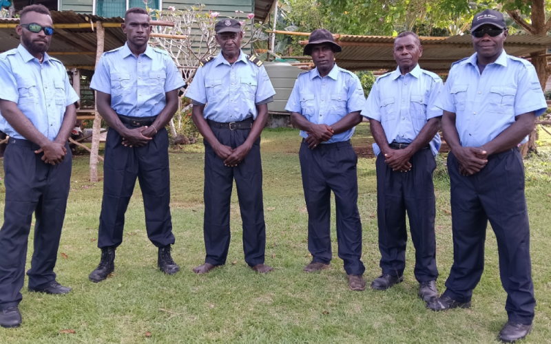 South Vella committee officers equipped with new outfits