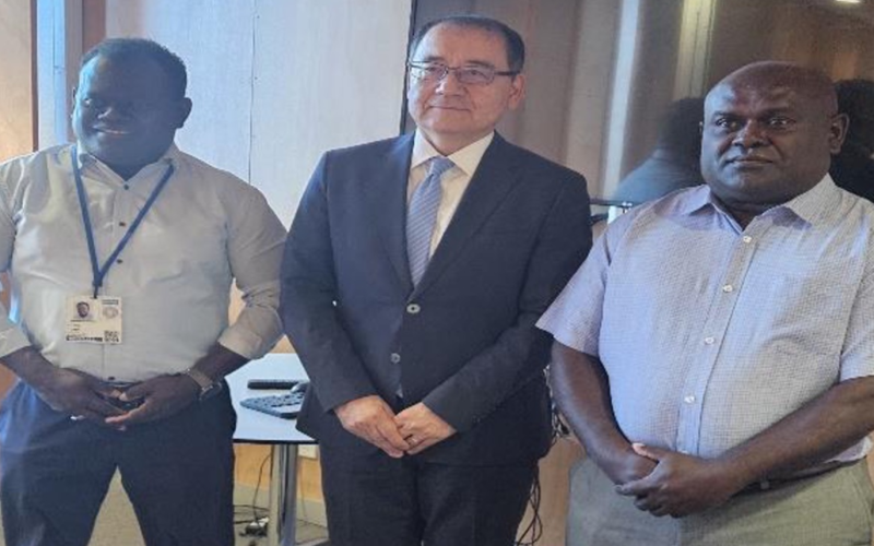 Asian Investment Infrastructure Bank official visits Honiara