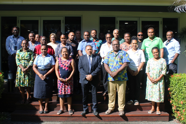 Minister of Foreign Affairs and External Trade, Hon. Peter Shanel Agovaka