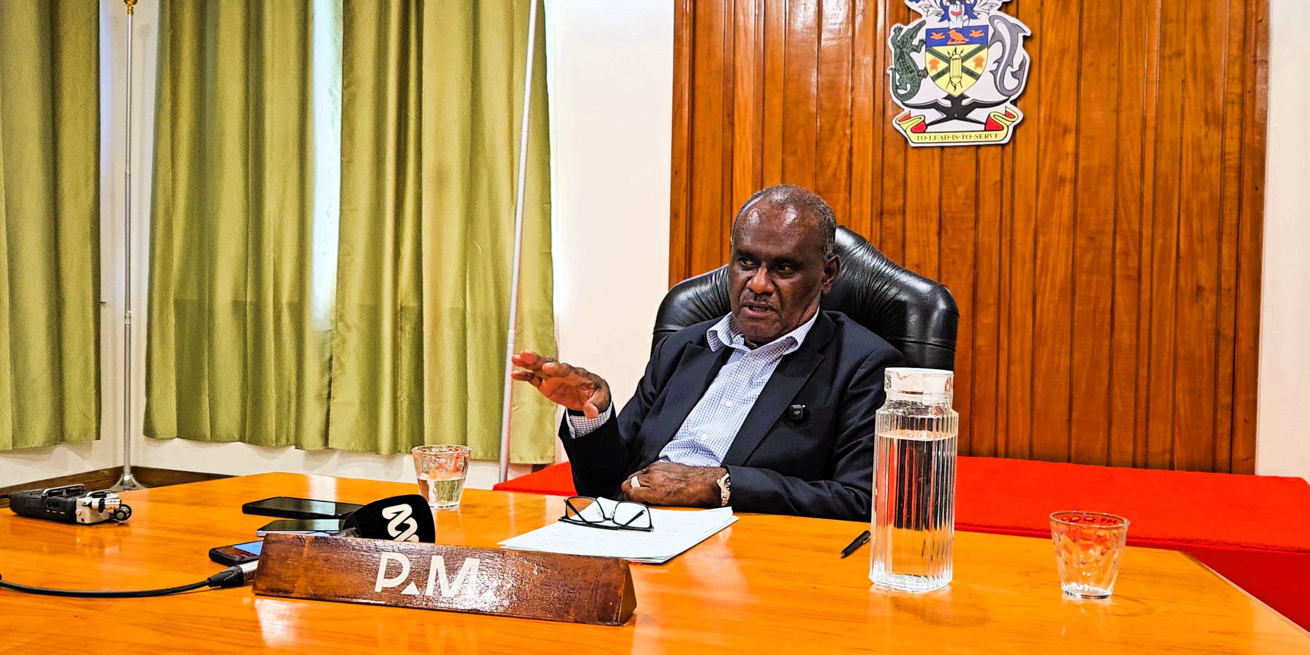 PM Manele at the Press Conference