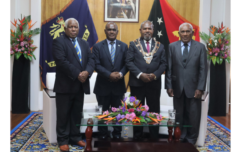 PM Manele pays courtesy call on PNG GG