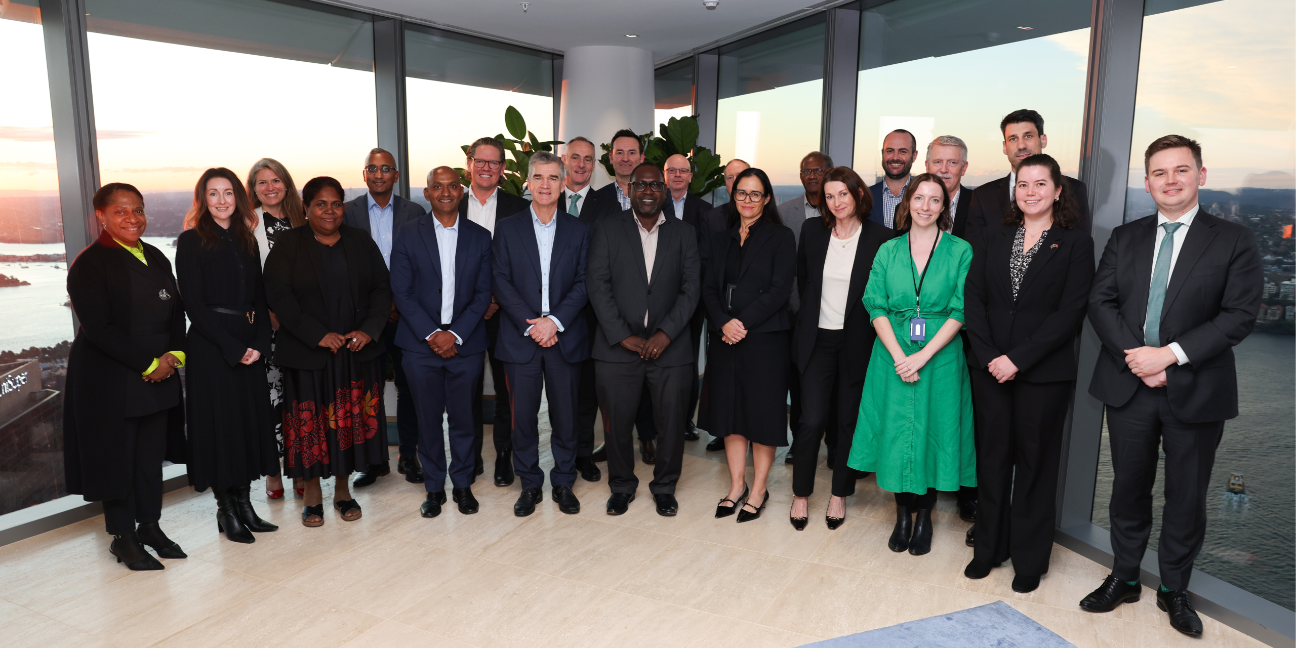 SINPF and Australia Superannuation officials