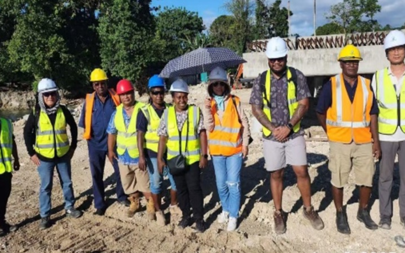 Kirakira wharf construction more than half complete
