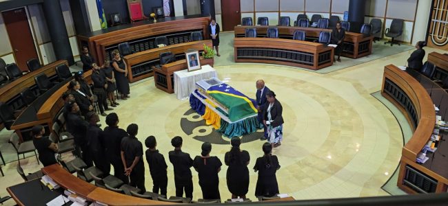 Snyder Rini lie in state