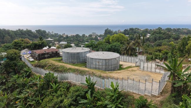 Solomon Water tanks at White River