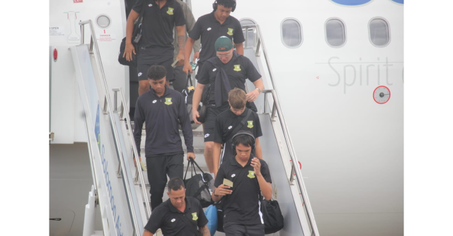 Teams arriving