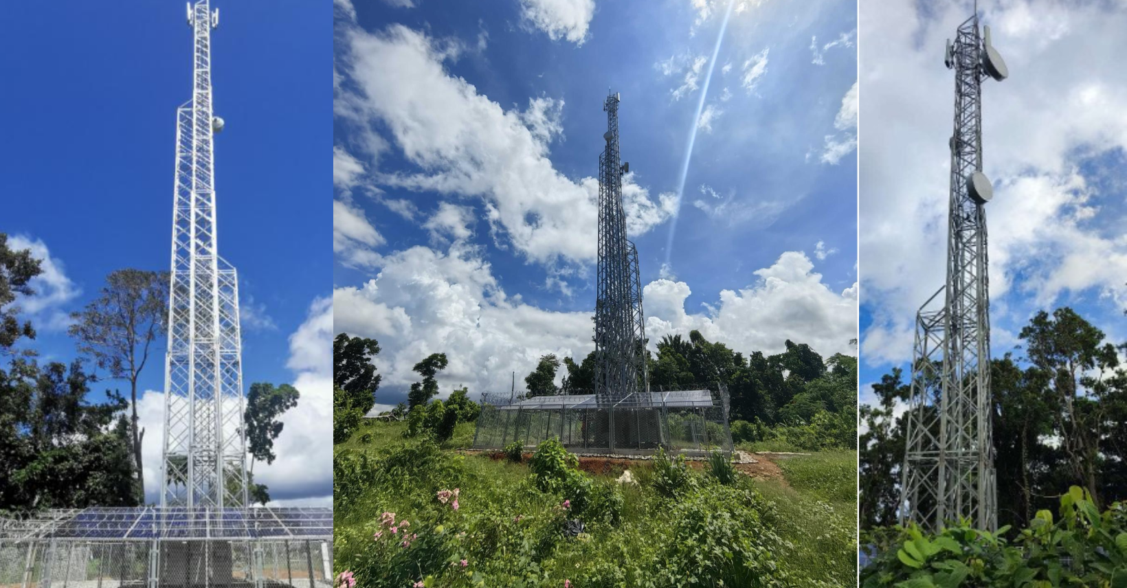 Three towers in West/South Guadalcanal now active