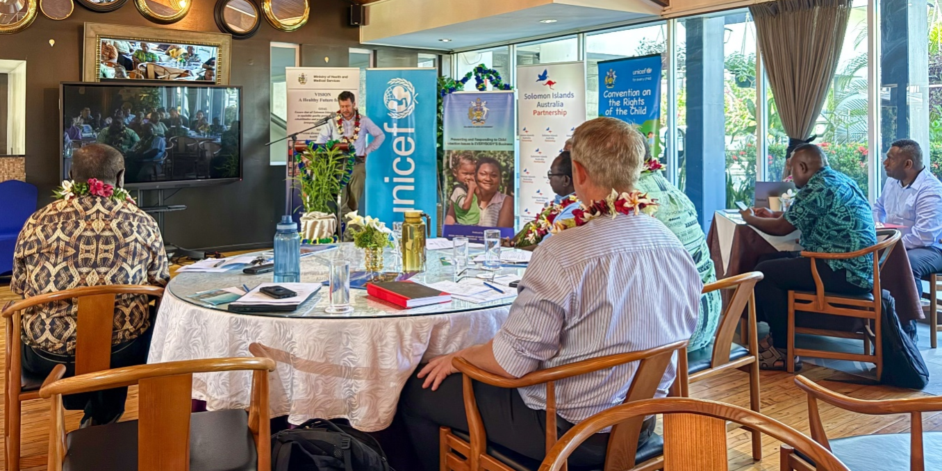 UNICEF Pacific’s Chief of Solomon Islands Field Office Benjamin Grubb.