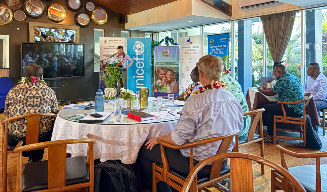 UNICEF Pacific’s Chief of Solomon Islands Field Office Benjamin Grubb.
