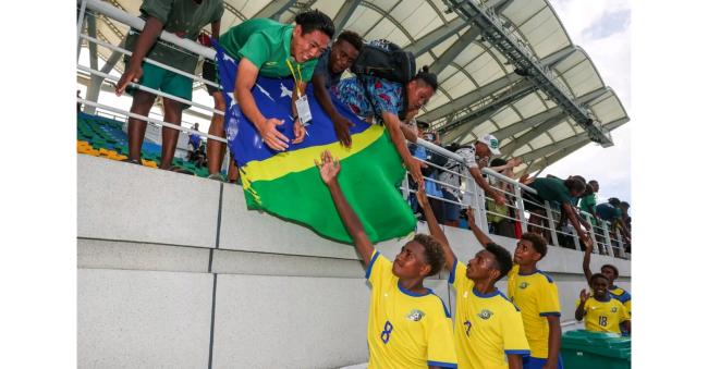 Under 16 players meet fans