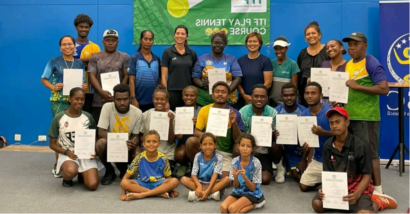 ITF tennis course completed