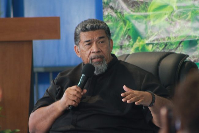 Feiloakitau Tevi speaking at the Kava Side Event