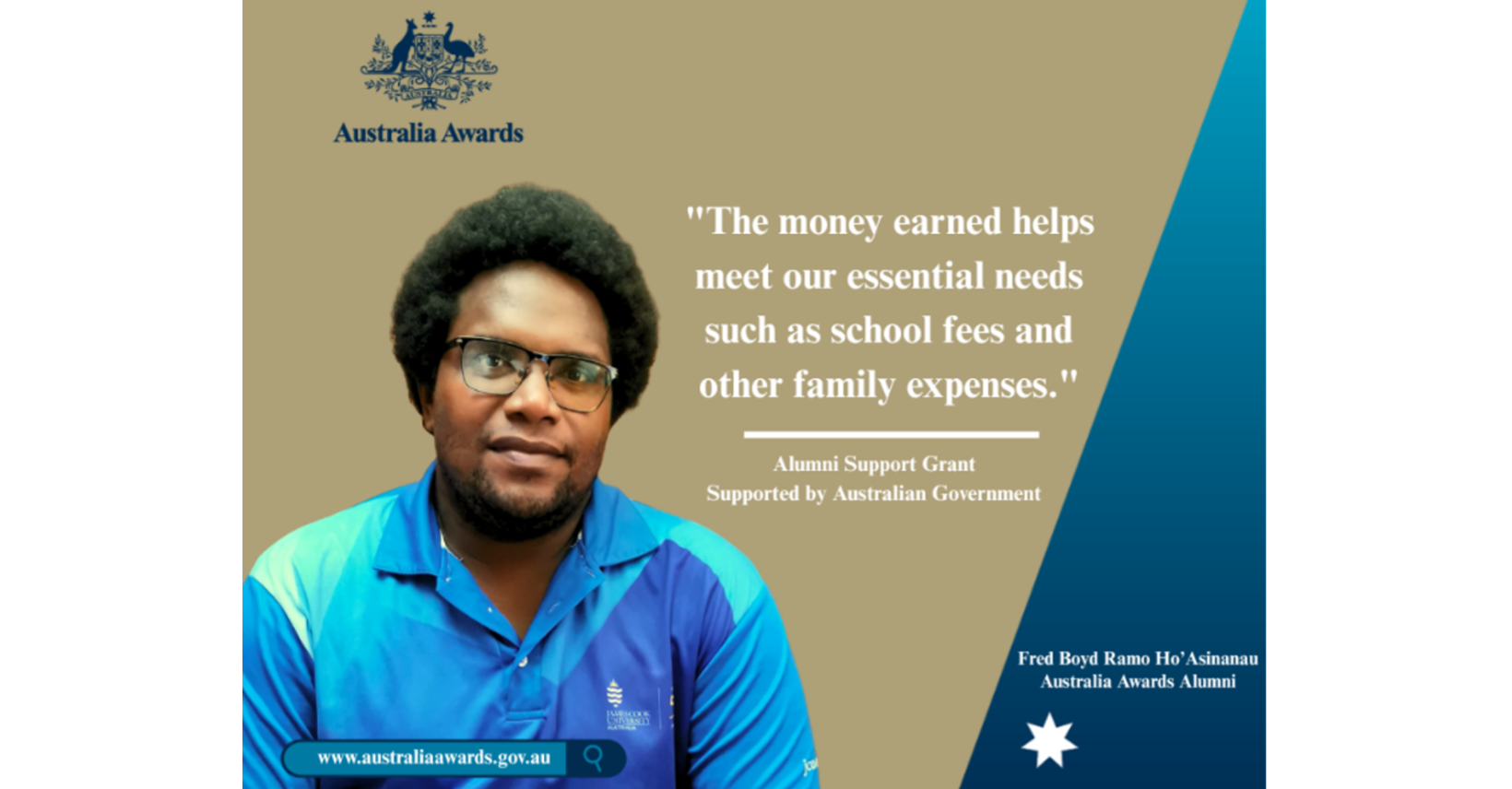 Australia awards alumnus lead pig farming in Malaita