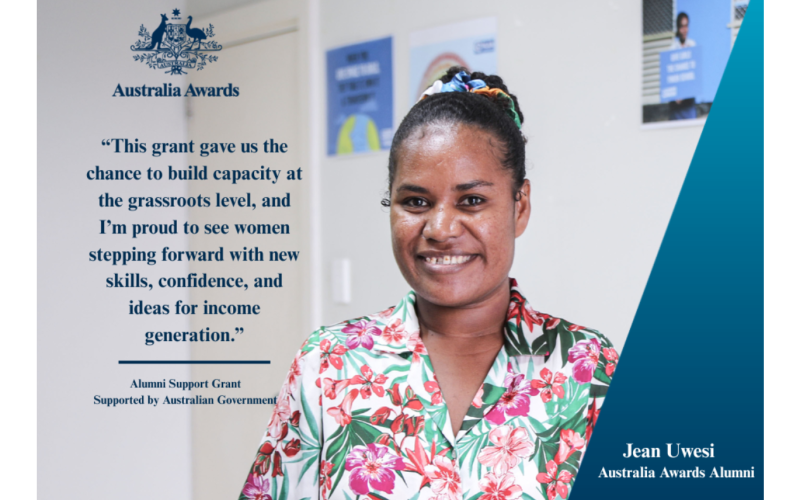 Uwesi, an Australia Awards graduate empowers women