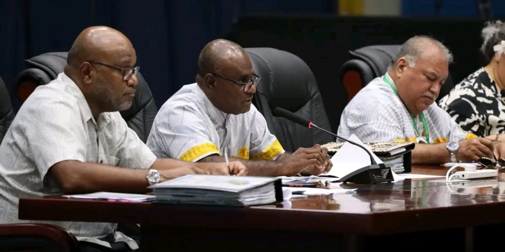 Leaders at meeting