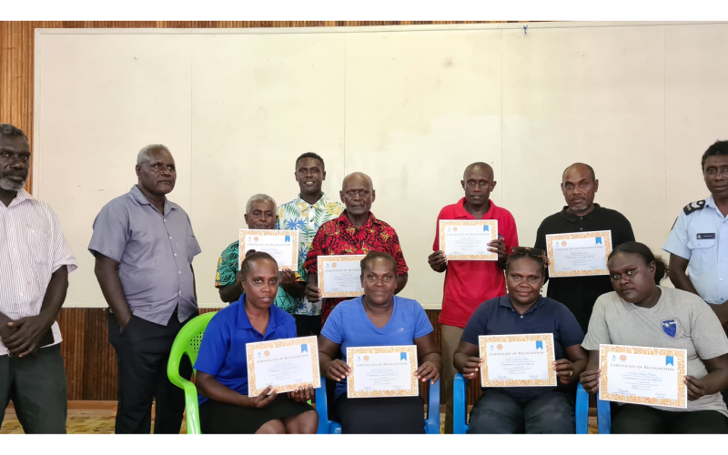 Local coaches in Choiseul accredited with OSEP Certificates