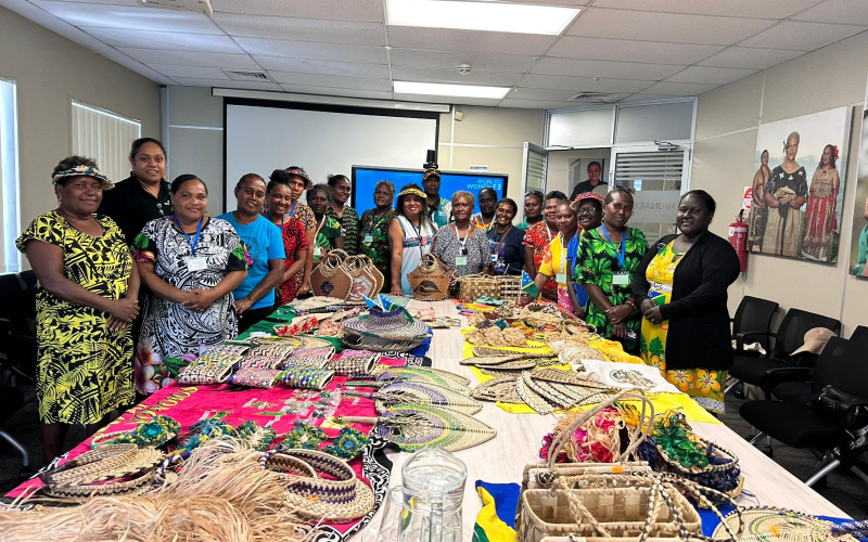Munda market vendors on look&learn trip to Fiji