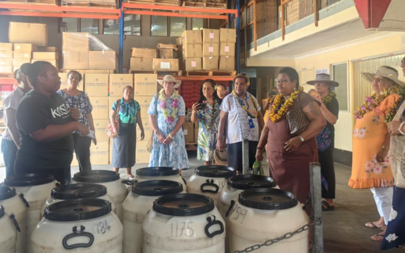 PIF leaders’ spouses visit Kokonut Products Ltd