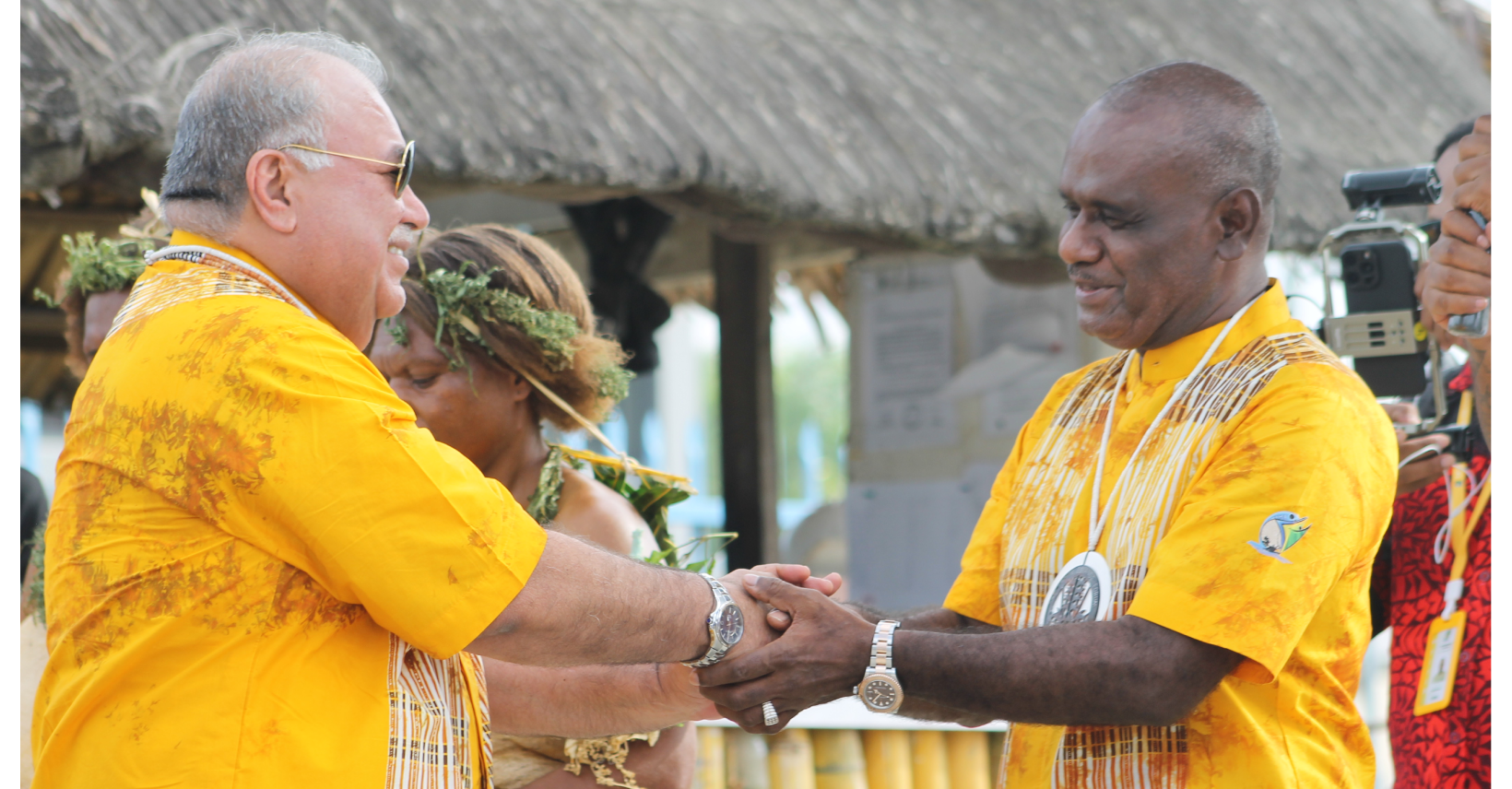 PIF Leaders welcome Uto Ni Yalo, Tepuke crews