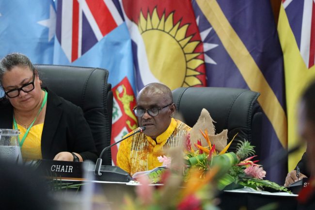 PM Manele speaking