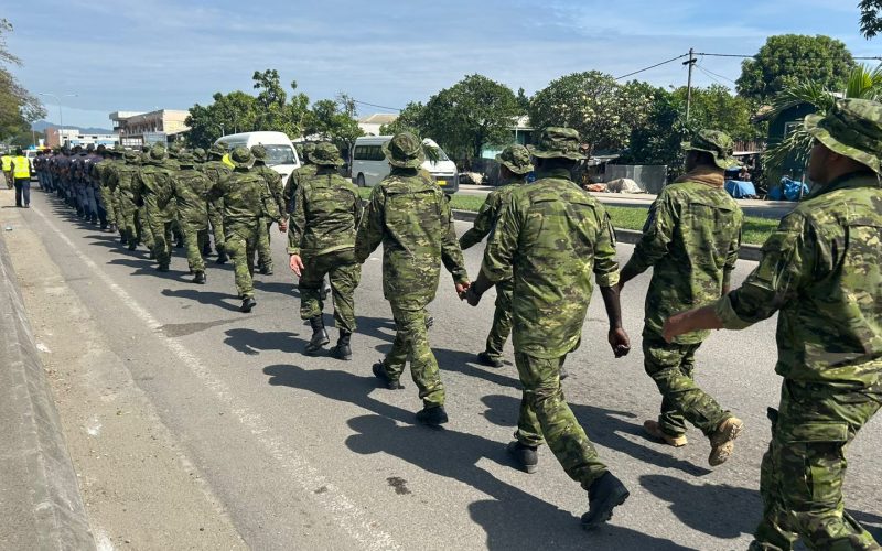 Police conducts march to prepare for PIF