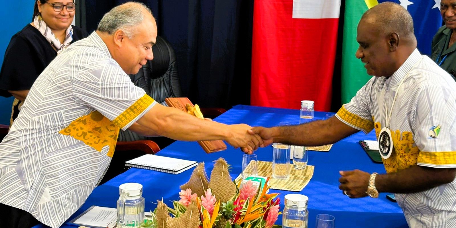 Prime Minister of Solomon Islands, Honourable Jeremiah Manele strengthens bilateral ties with Prime Minister of the Kingdom of Tonga, Honourable Dr. ʻAisake Valu Eke