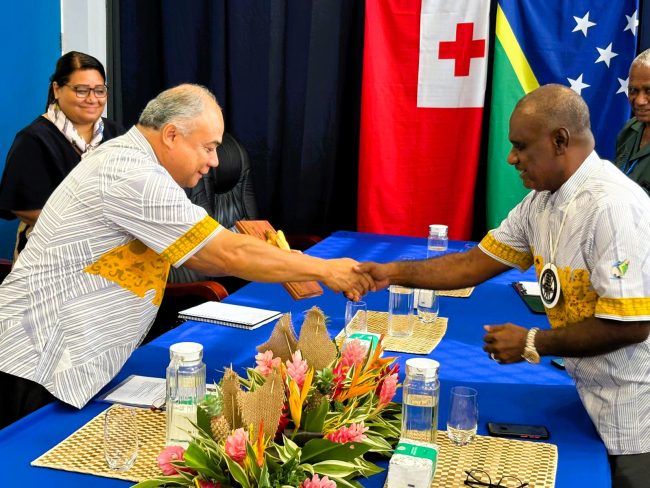 Prime Minister of Solomon Islands, Honourable Jeremiah Manele strengthens bilateral ties with Prime Minister of the Kingdom of Tonga, Honourable Dr. ʻAisake Valu Eke