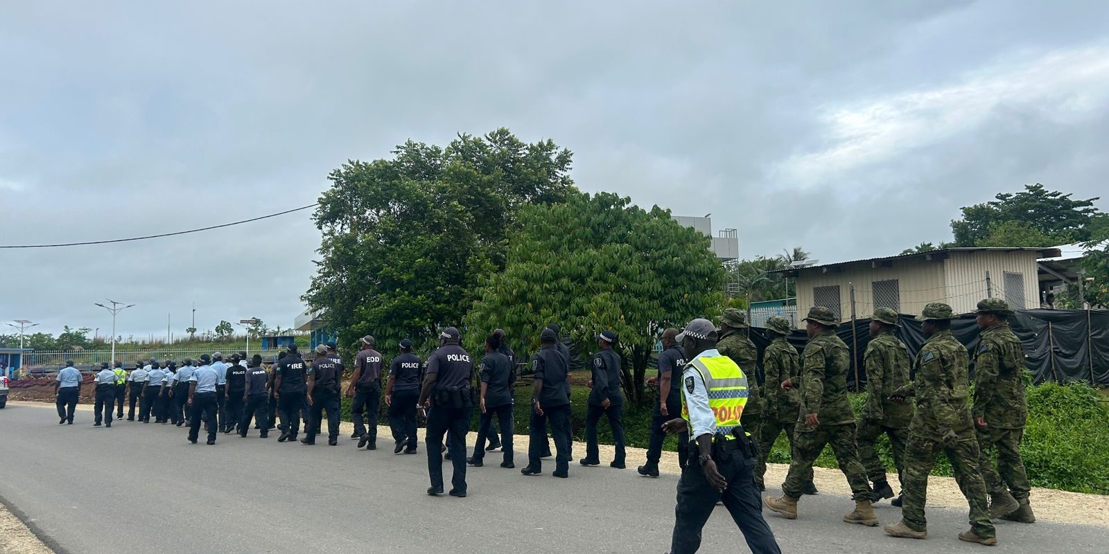 RSIPF Officers patroling the Noro town