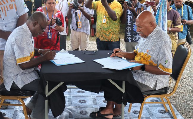Security Agreement signing