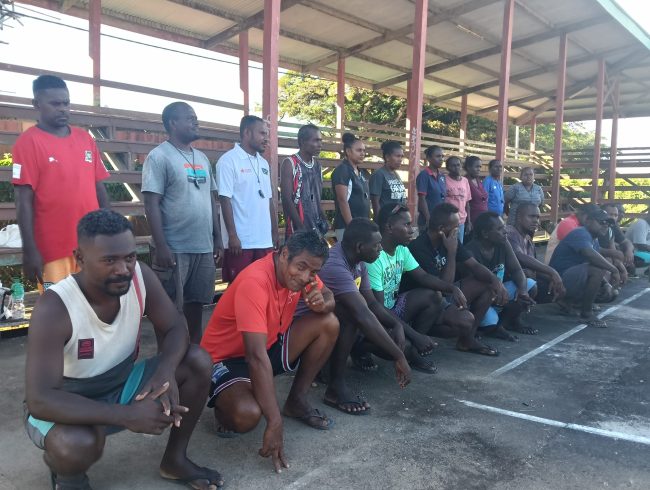 Teachers into physical practical session