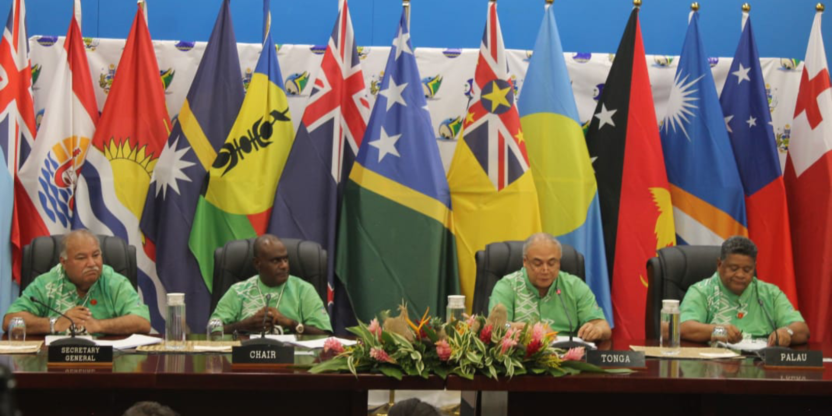 The leaders during press conference