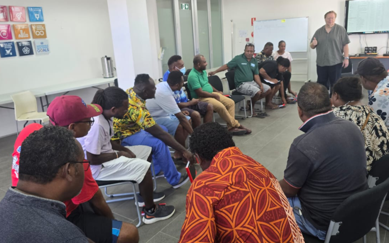 Participants learn from mental, psychosocial support training 