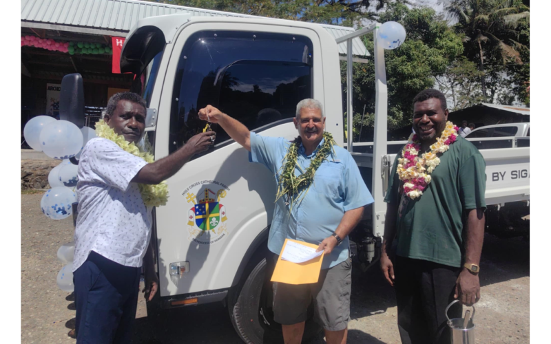 Central Honiara Constituency donates truck to Holy Cross Parish