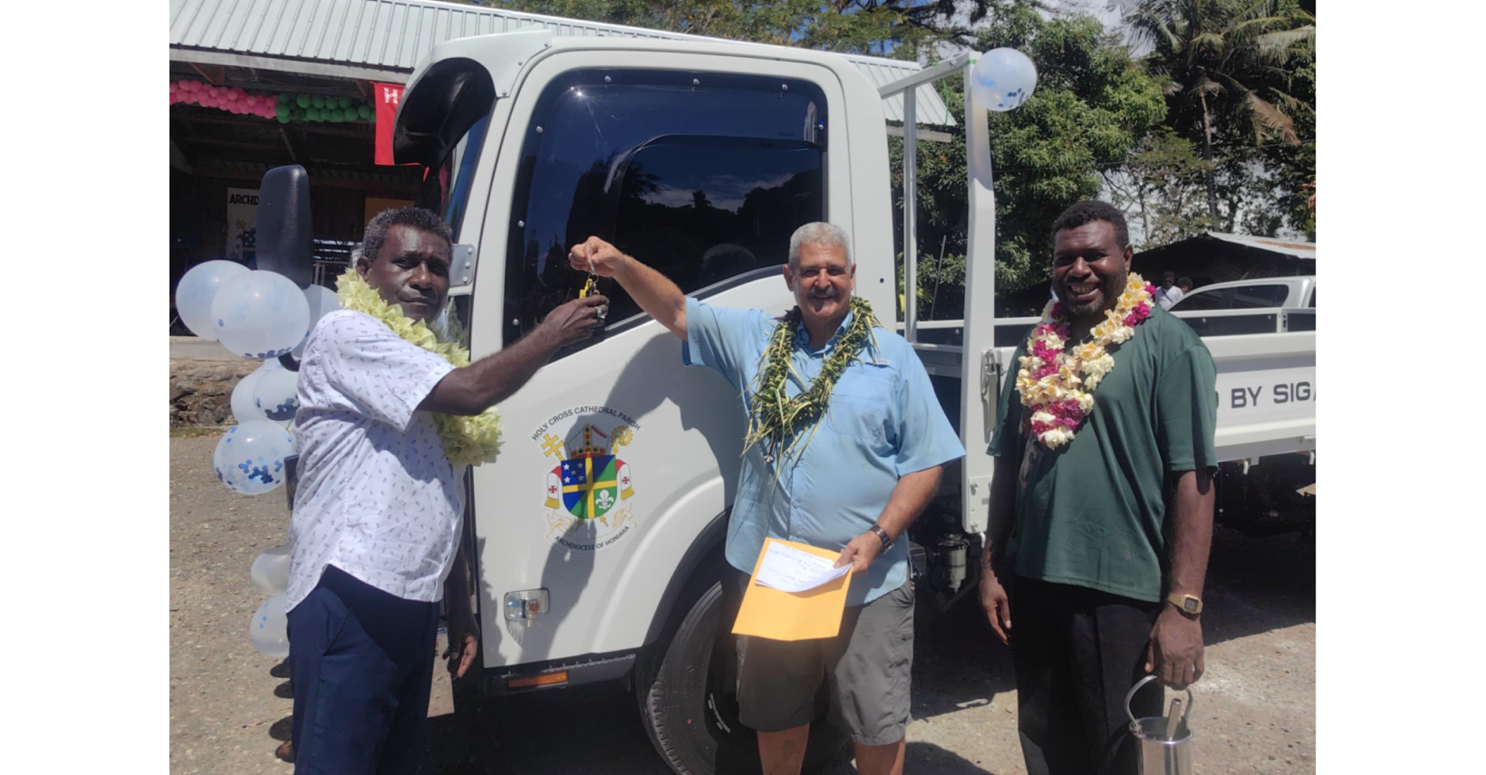 Central Honiara Constituency donates truck to Holy Cross Parish Central Honiara Constituency donates truck to Holy Cross Parish