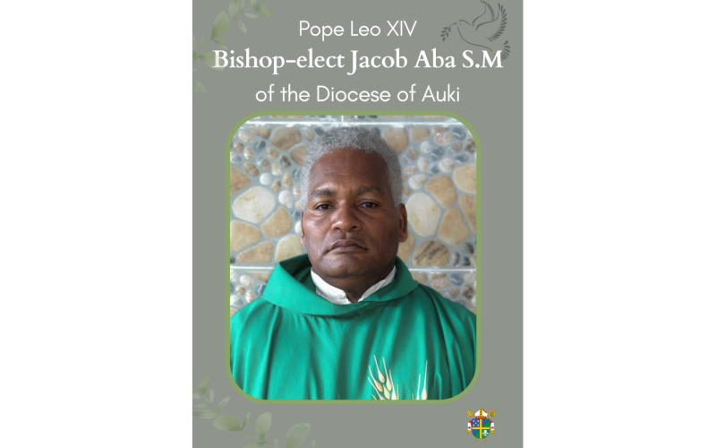 Pope appoints Rev. Fr. Jacob Aba, S.M., as Bishop of Auki