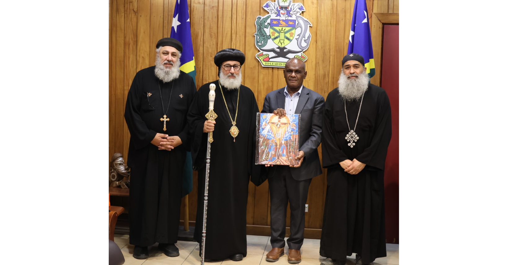 Orthodox Bishop pays courtesy call on PM – Solomon Star News