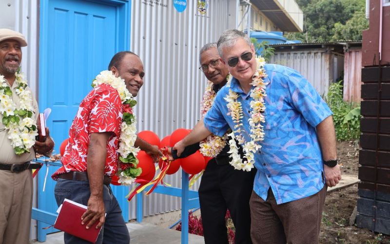 Honiara Senior High School took ownership of new ablution block