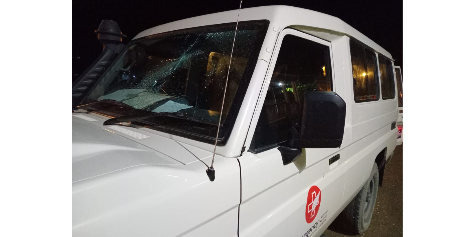 Emergency vehicle stonned