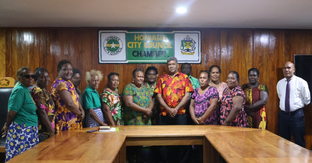 Honiara Council of women pays courtesy call on Mayor