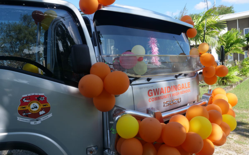 New school truck for Gwaidingale CHS