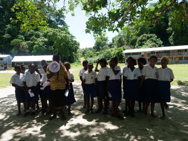 One of the schools during the program