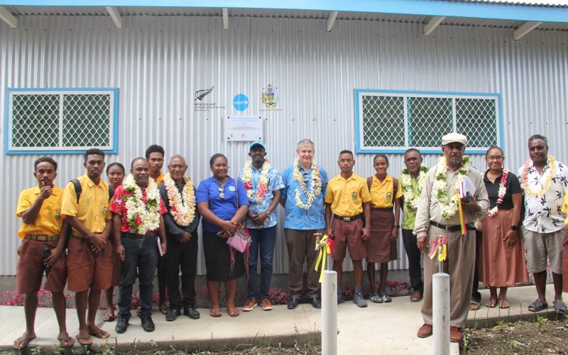 Honiara High Sch takes delivery of new WASH facilities